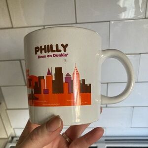 PHILLY RUNS ON DUNKIN Coffee Mug Tea Cup 2013